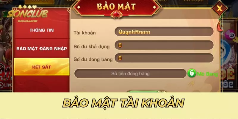 Bảo mật tài khoản