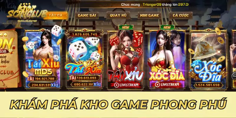 Khám phá chi tiết kho game phong hú tại nhà cái Sonclub